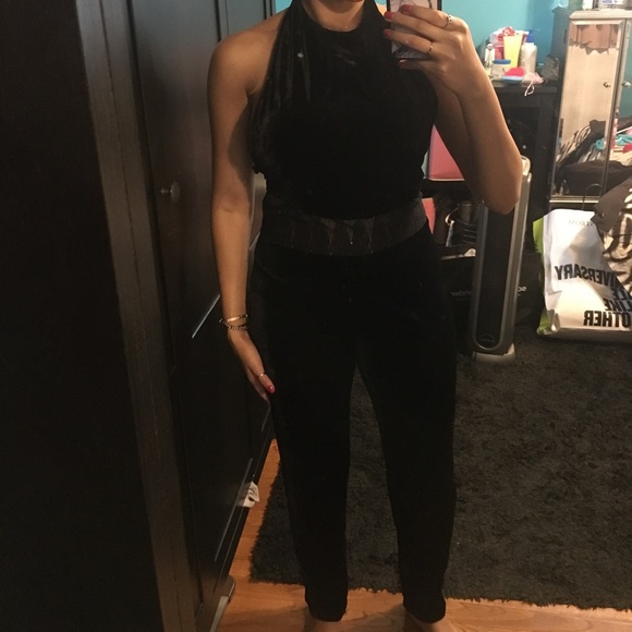 Free People velvet jumpsuit - Picture 5 of 8